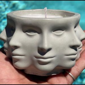 Luxury Face Soy Concrete Candle
